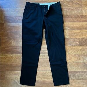 Armani Exchange AX men’s black straight chino pants 8nzp40 33r